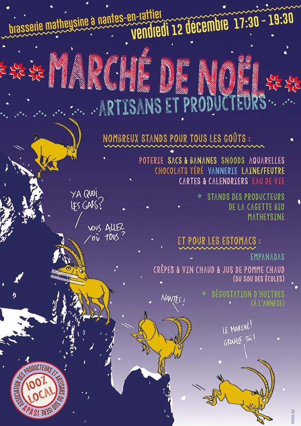 Marché de Noël de la Cagette bio Matheysine