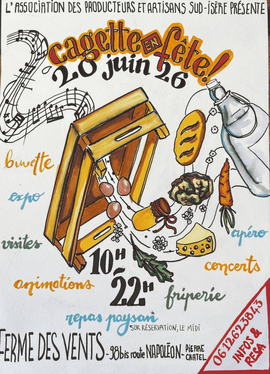 Le 20 juin c’est Cagette en fête à la Ferme des Vents!